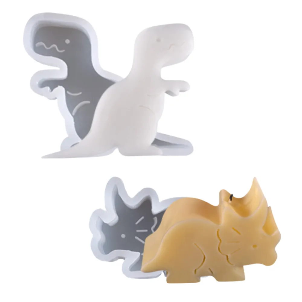 Dinosaurs Bookend Silicone Mold