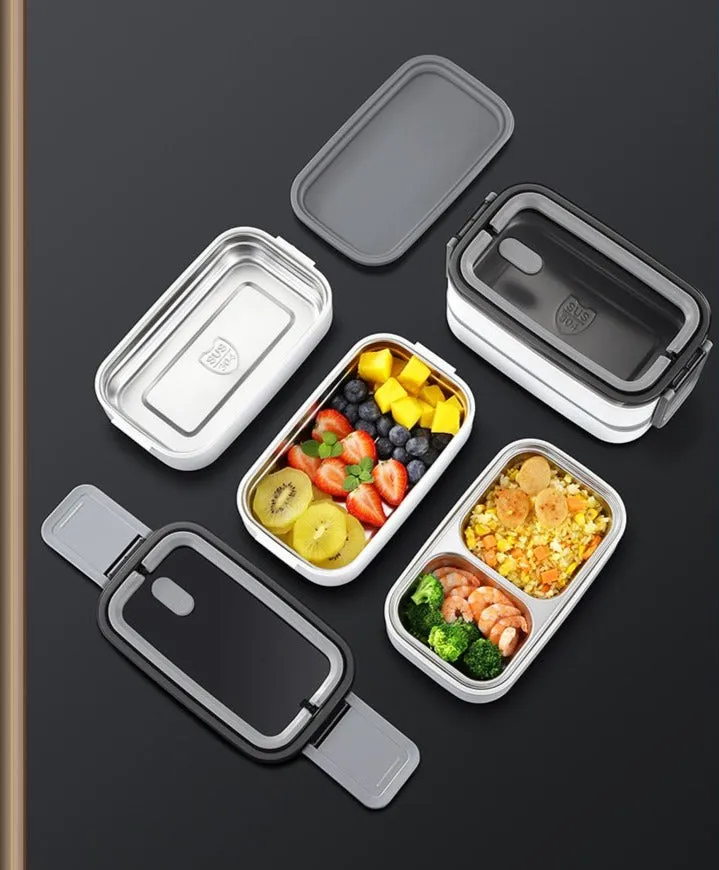 double compartment lunch box