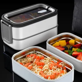 double compartment lunch box