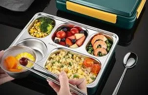 double compartment lunch box