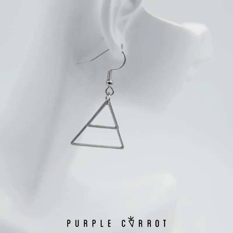 Double Triangle Earring