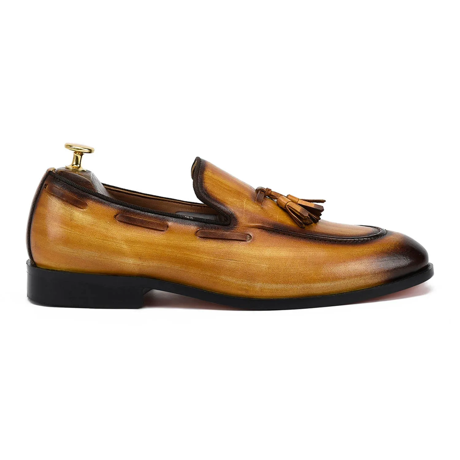 Edmond Tassel Tan Loafers