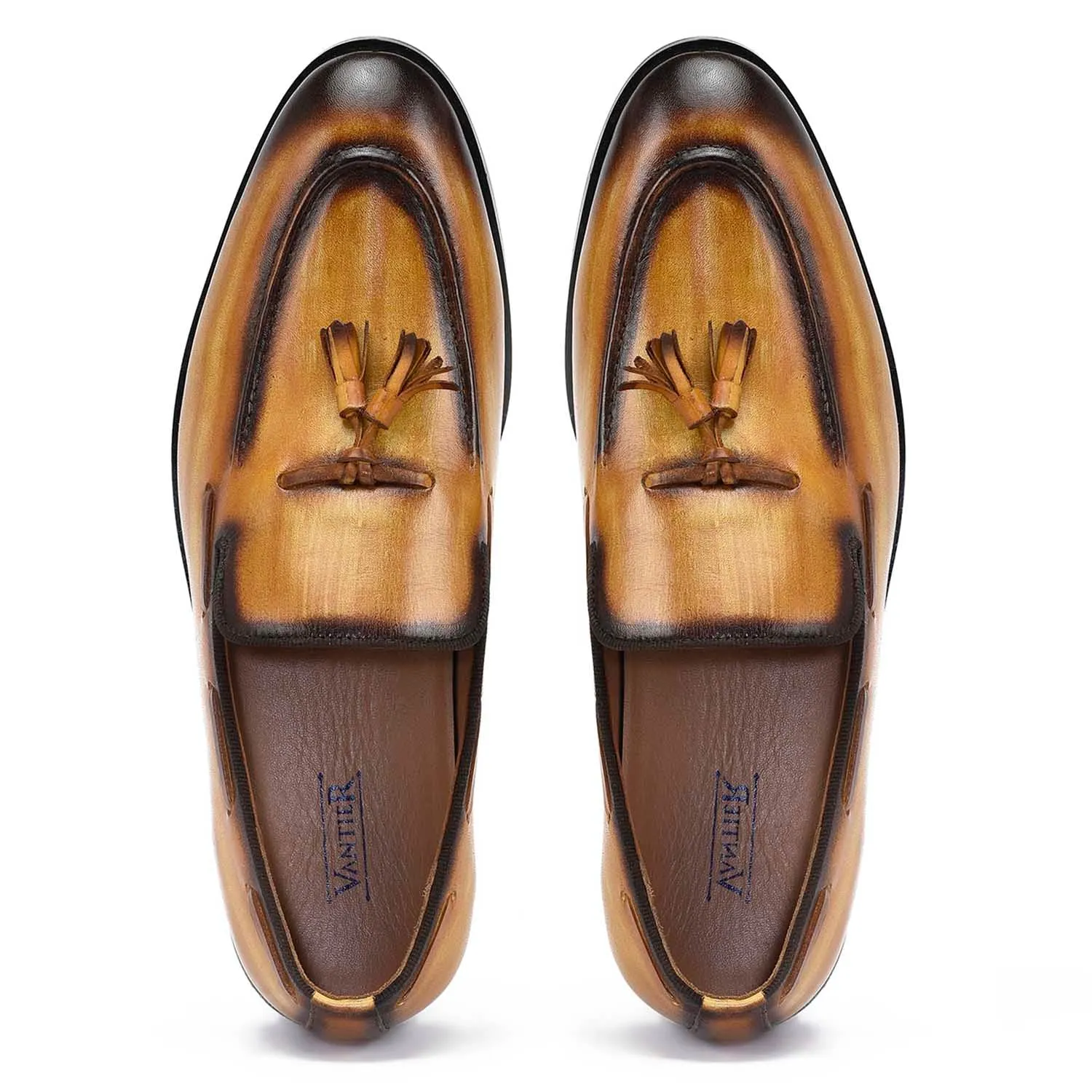 Edmond Tassel Tan Loafers