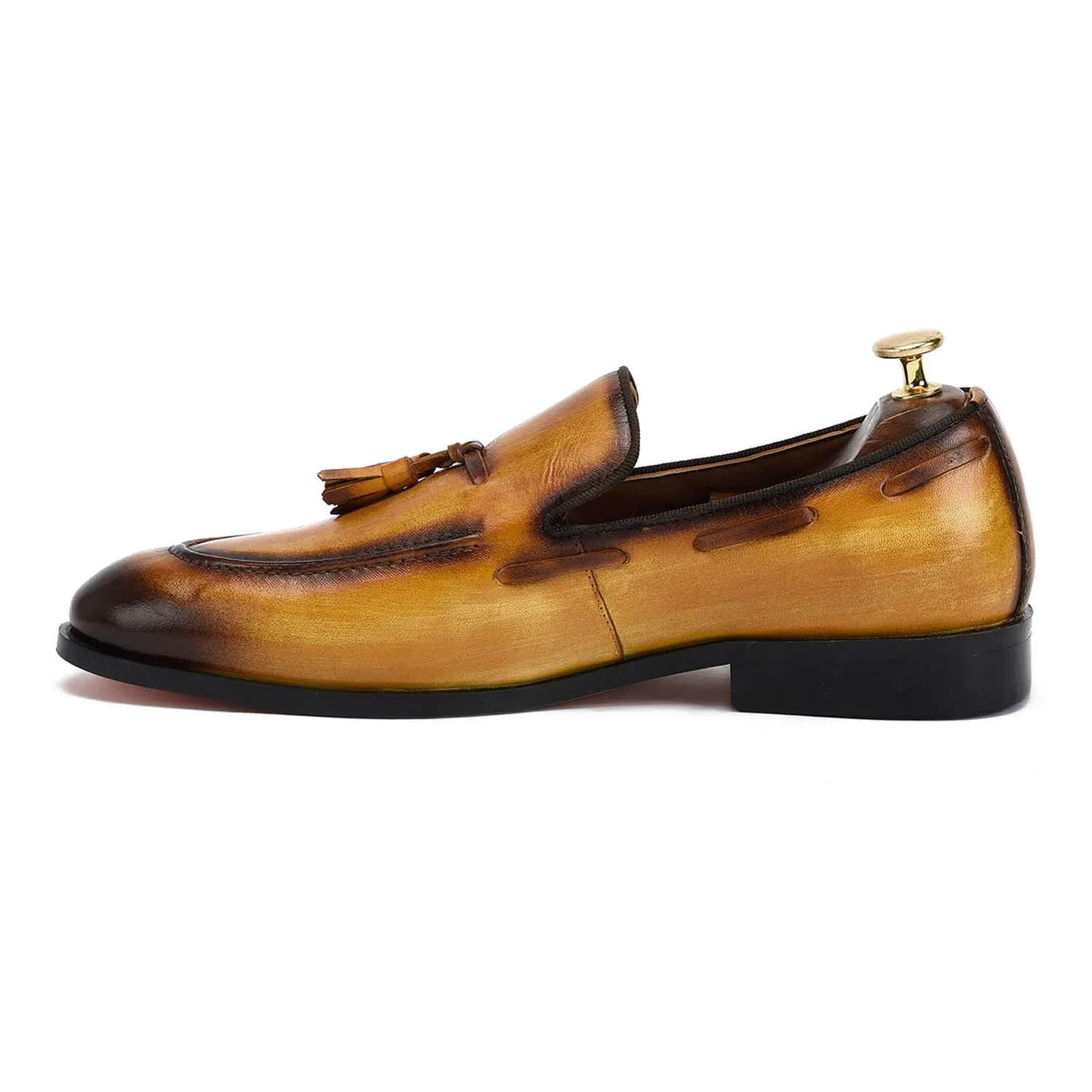 Edmond Tassel Tan Loafers