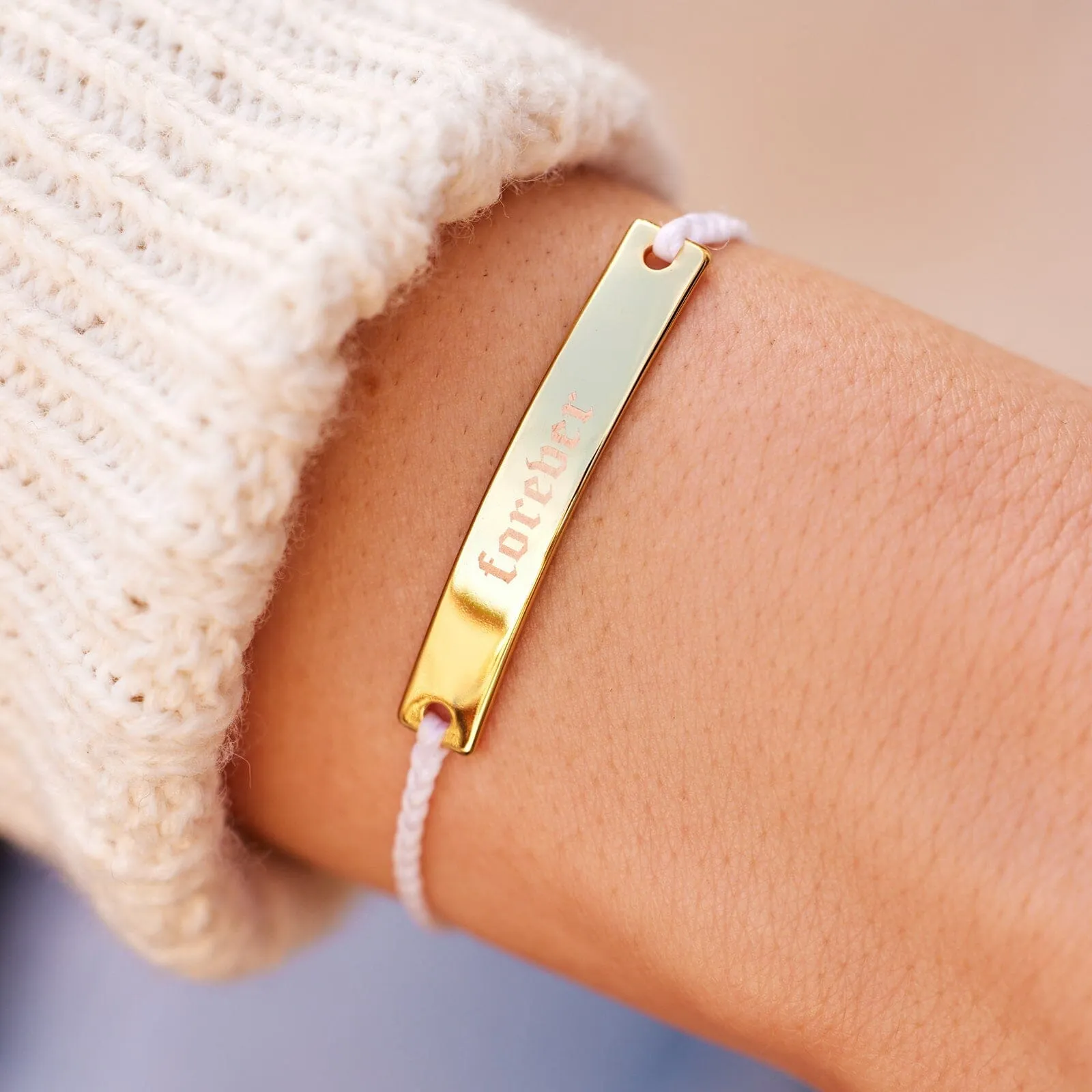 Engravable Bar Bracelet