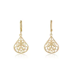 Filigree Teardrop Earrings