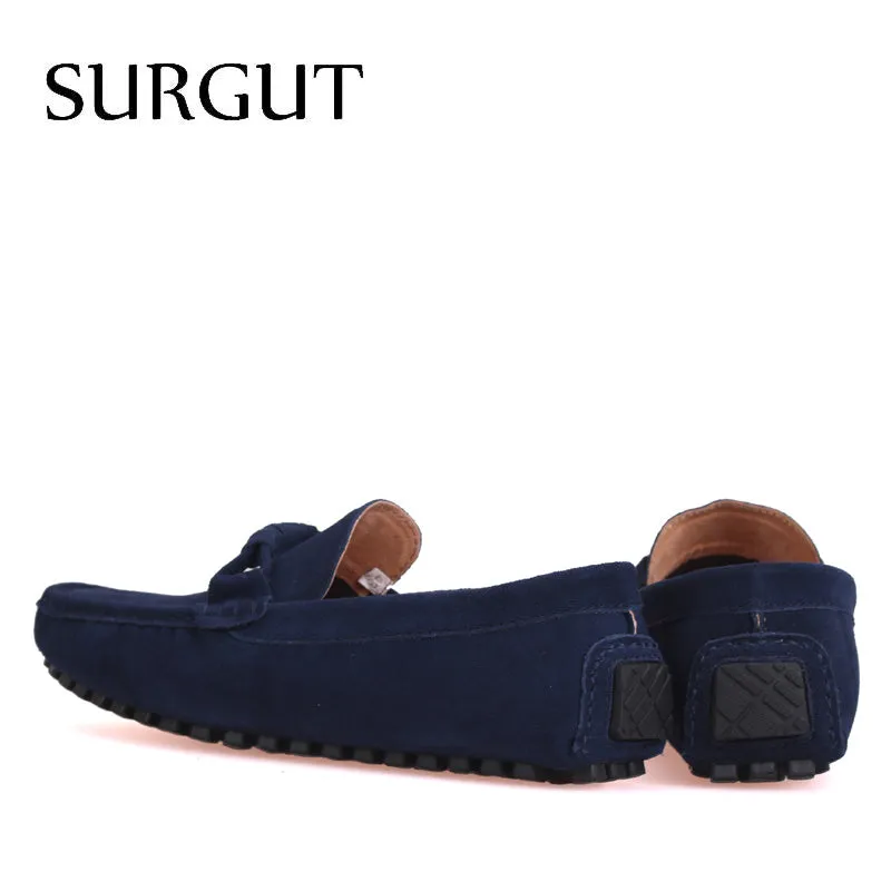 four Season Men Fashion Shoes Slip On Flat Shoes Men Casual Shoes Comfortable Genuine Leather Men Loafers