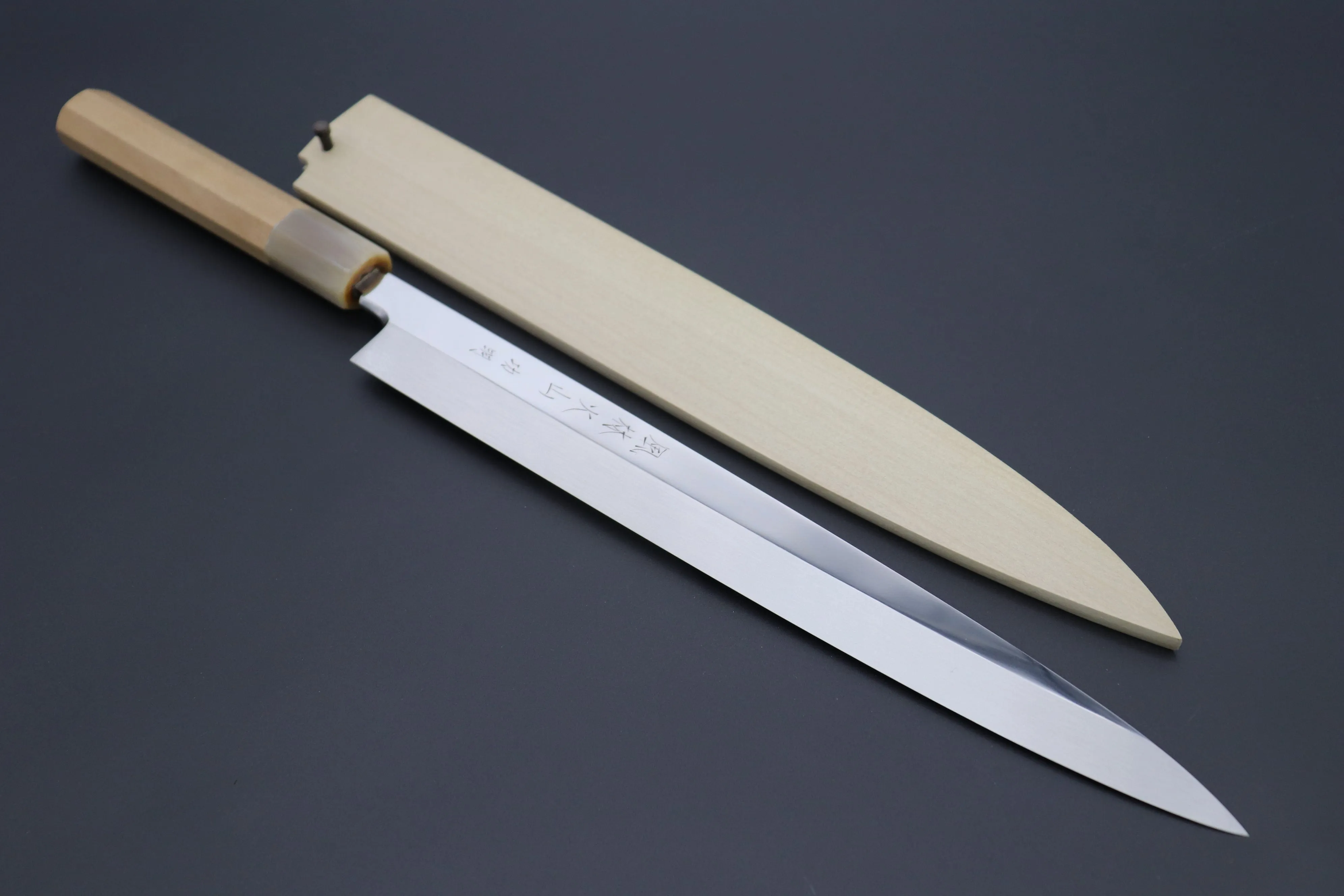 Fu-Rin-Ka-Zan Limited, (FSO-9) Solid VG-10 blade Yanagiba (270mm &  300mm, 2 Sizes, Perfectly Mirror Polished)