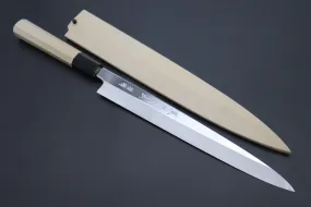 Fu-Rin-Ka-Zan Limited, Hon Kasumi Blue Steel No.1 Yanagiba 270mm (Perfectly Mirror Polished Blade, 10.6 Inch, FSO-68)