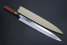 Fu-Rin-Ka-Zan Limited, Hon Kasumi Blue Steel No.1 Yanagiba 300mm (Perfectly Mirror Polished Blade, 11.8 Inch, FSO-67Q)