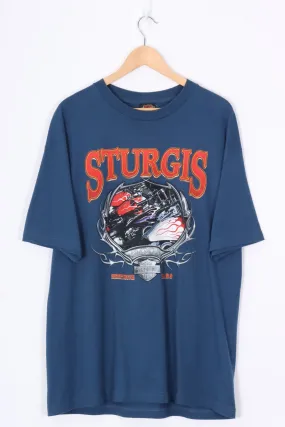 HARLEY DAVIDSON STURGIS Engine Flames Tee (L)