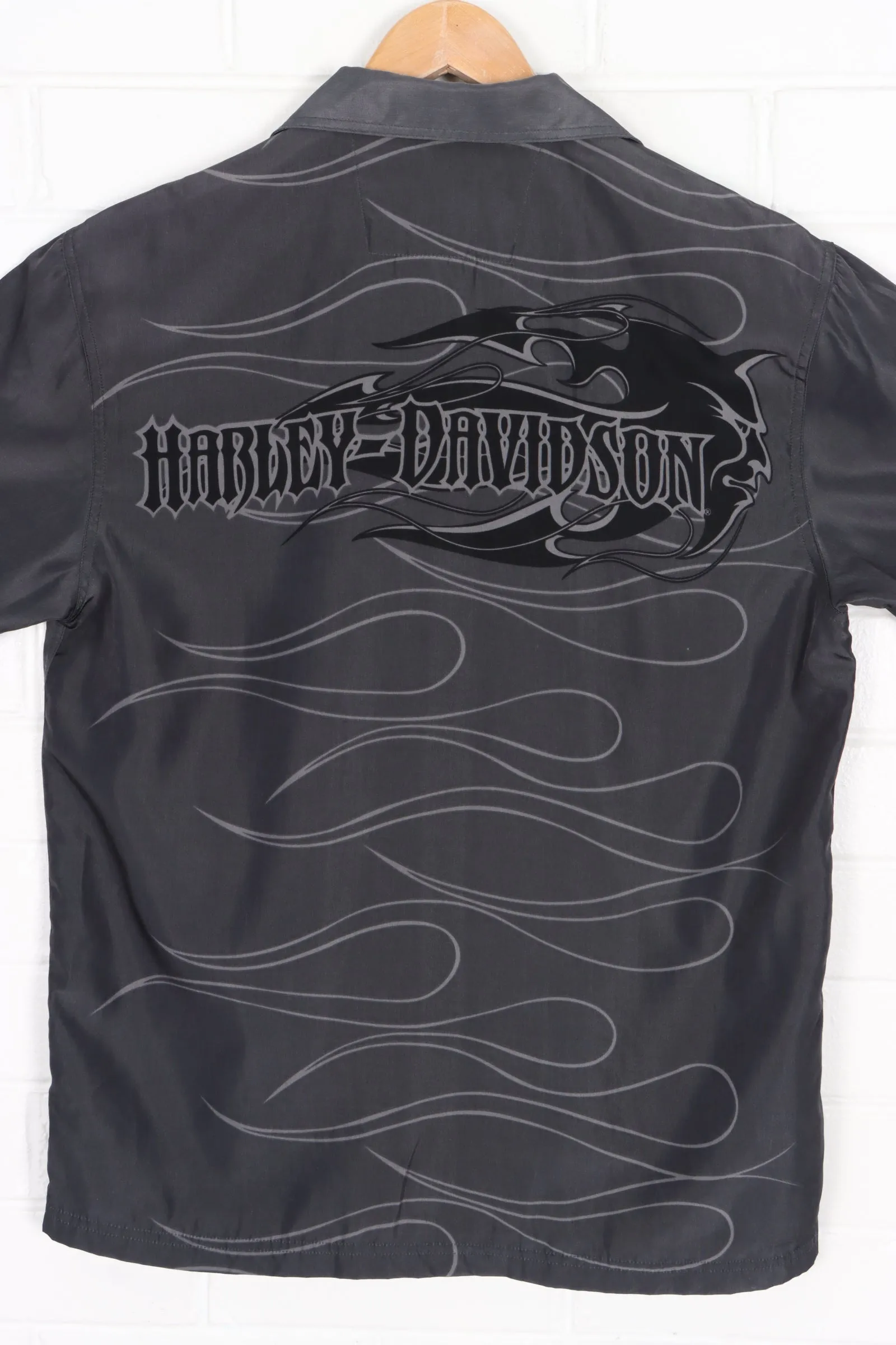 HARLEY DAVIDSON Y2K Swirl Front Back Short Sleeve Shirt (M-L)