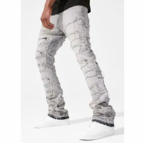 Jordan Craig Martin Stacked Python Denim (Bone White) JTF1130