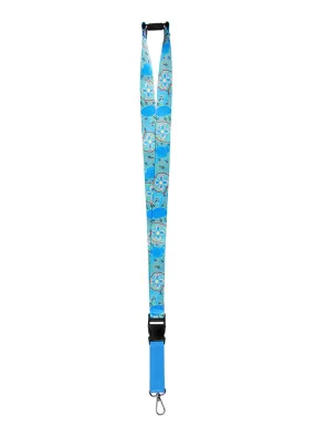 Lanyard With PU Leather Strap - Bush Tucker Gathering By Glenny Naden