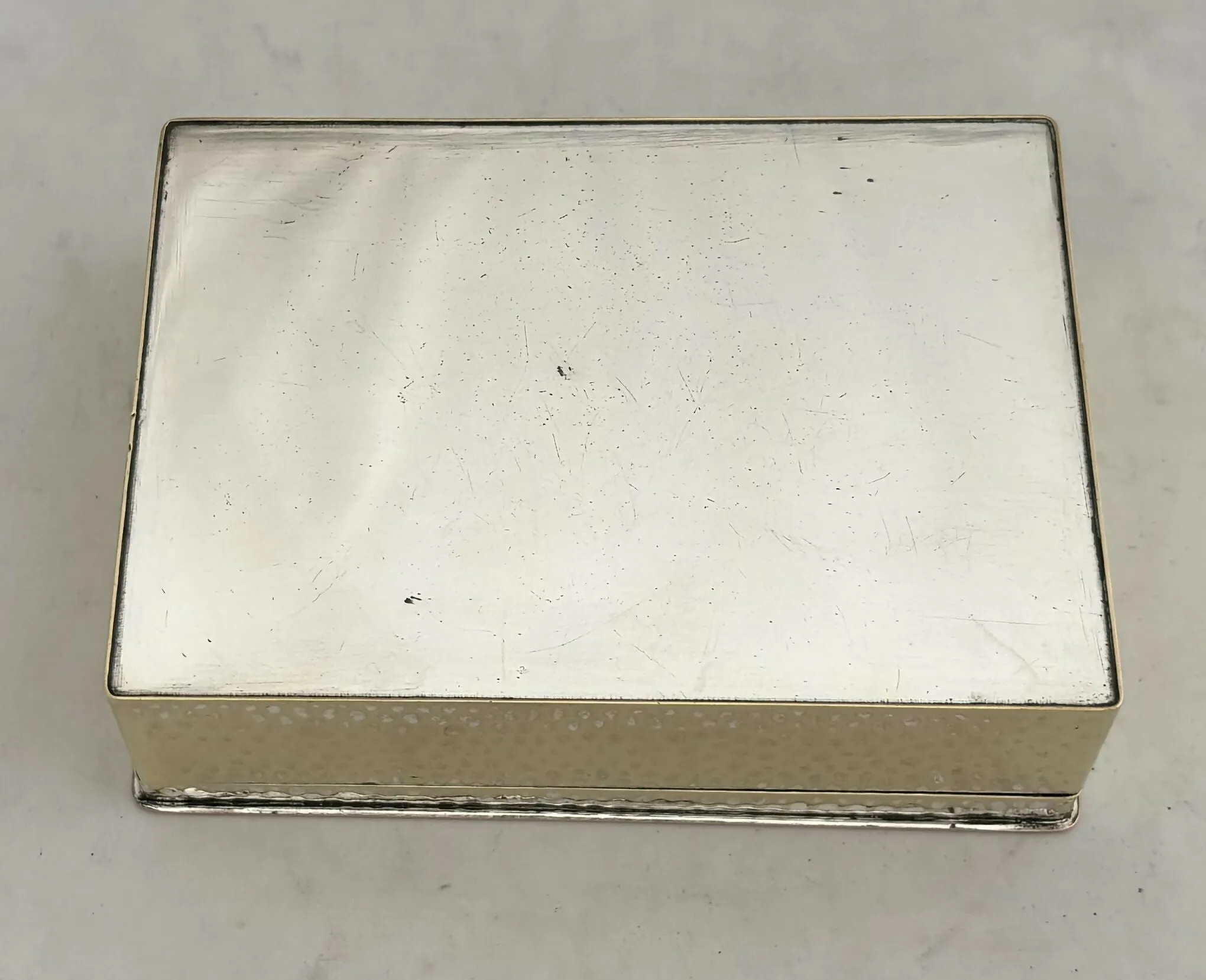 'Le Billet Doux' French Silver Plated Box, Engraved by Girard, after Alonso-Perez.