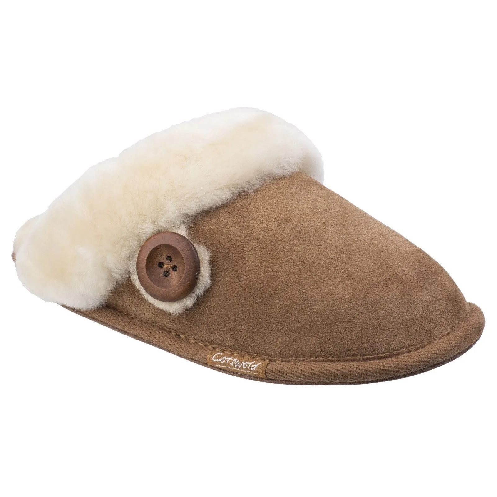 Lechlade Sheepskin Mule Slippers Chestnut