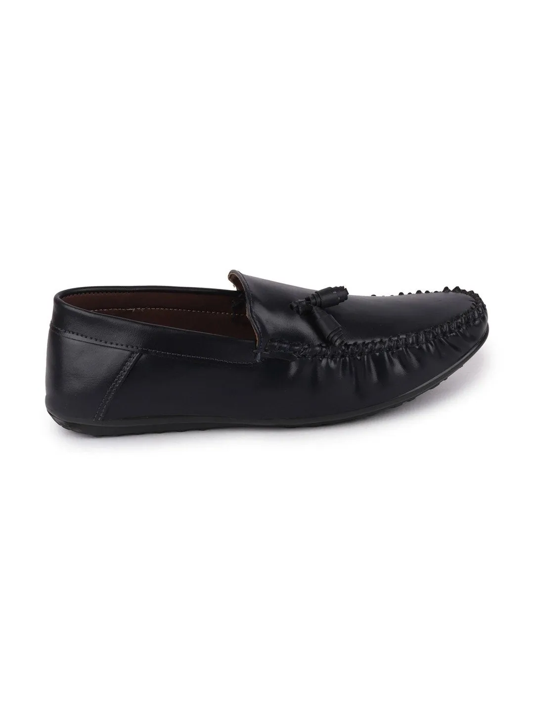 Men Blue Casual Slip-On Loafers