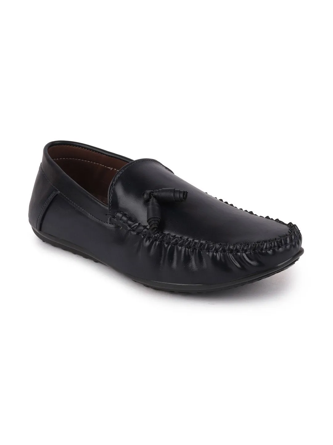 Men Blue Casual Slip-On Loafers