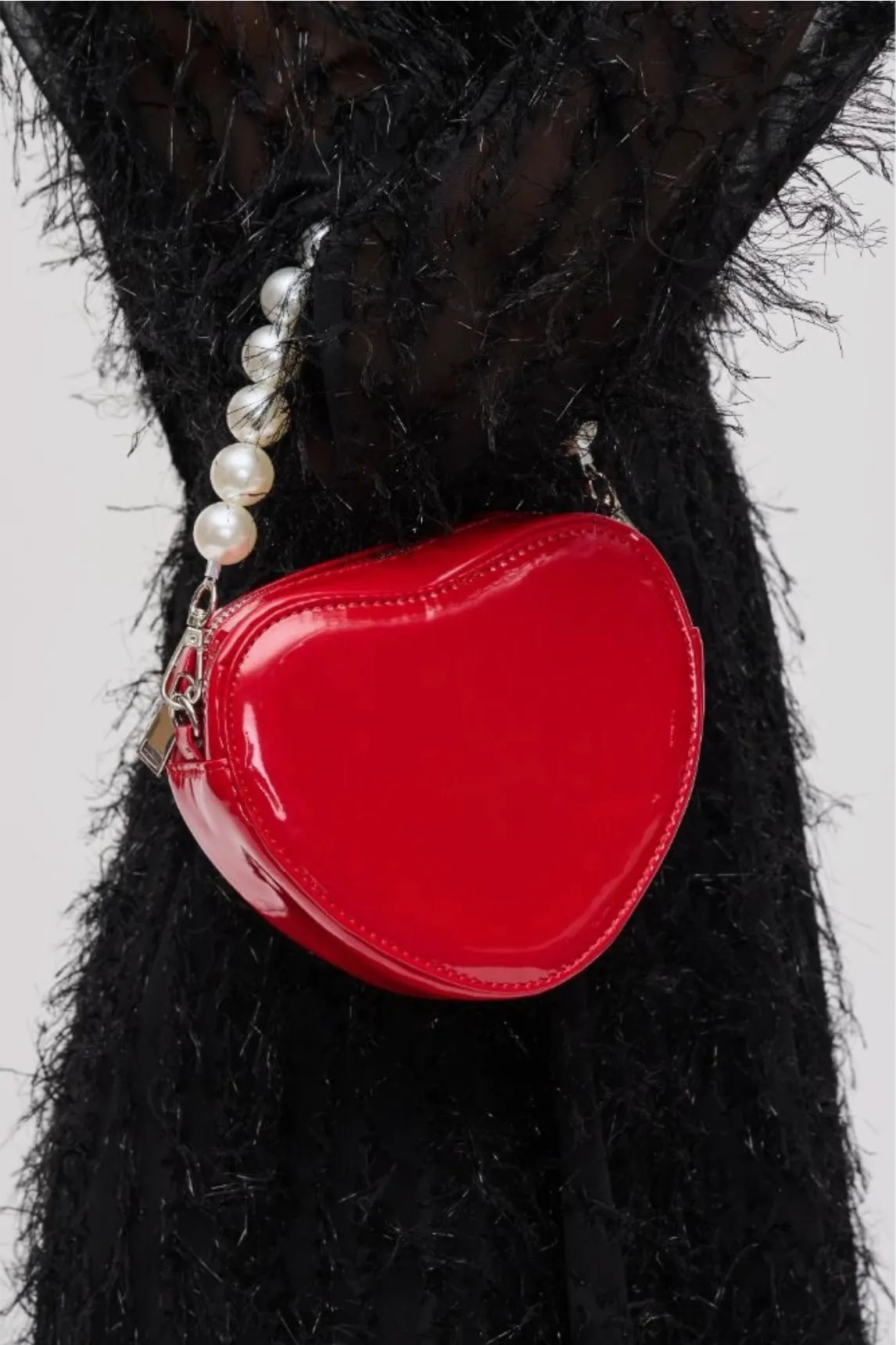 Mi Amore Heart Shaped Bag - Red