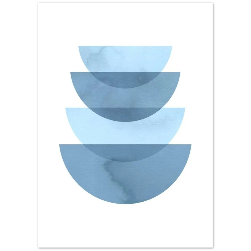 Minimalist Blue Wall Art