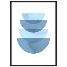 Minimalist Blue Wall Art