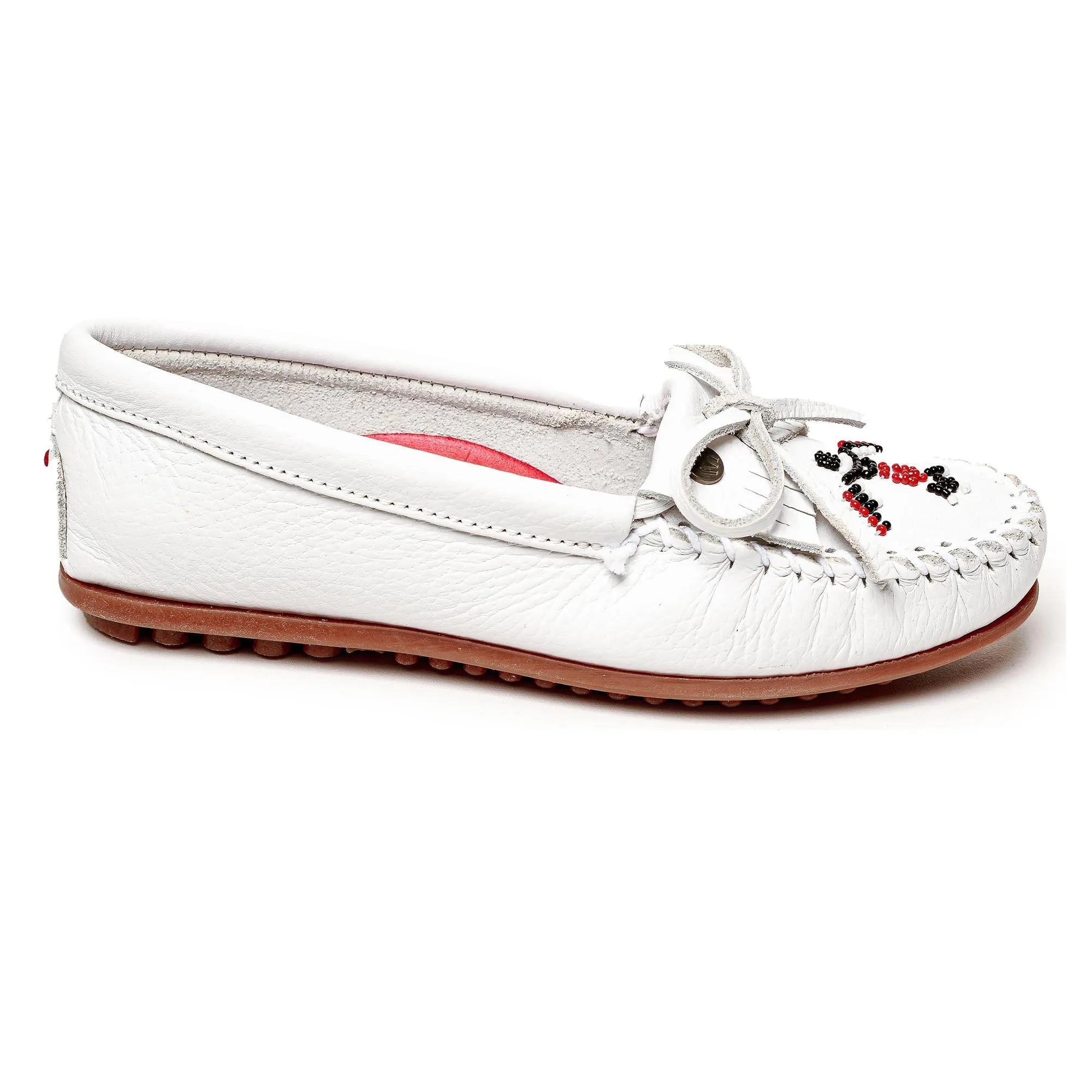 Minnetonka® Women's Animikii Thunderbird Beaded Leather Moccasins