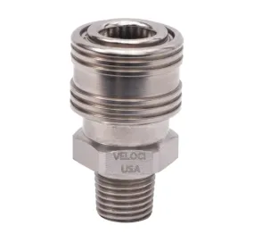 MTM Hydro | Prima Stainless Steel QC Coupler 1/4 MPT