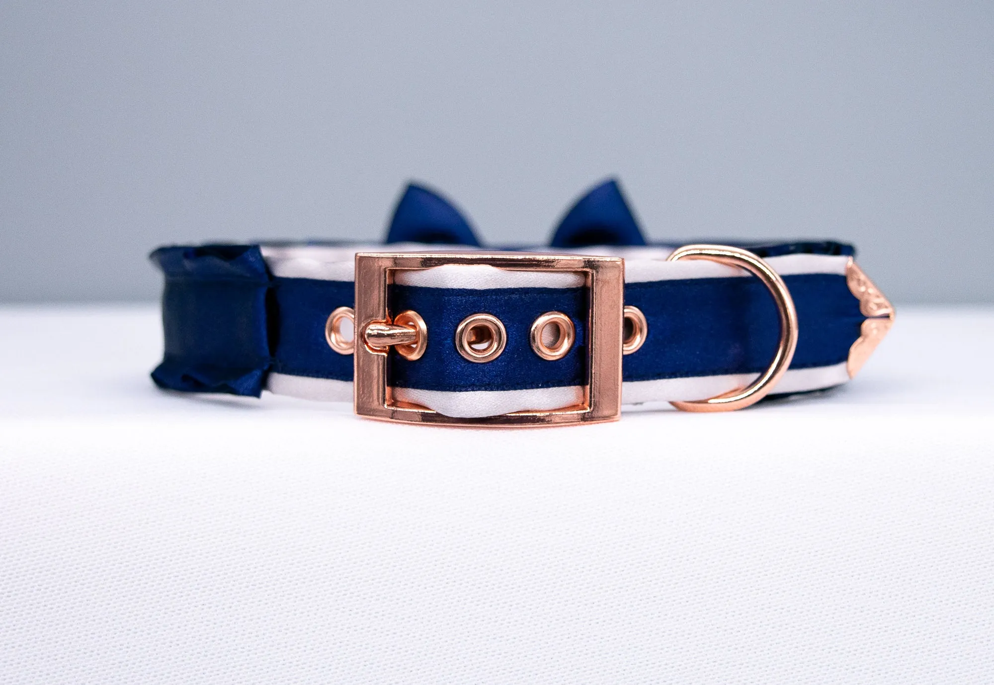 Navy and Rose Gold Deluxe Collar