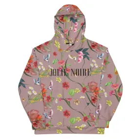 Noire Floral Hoodie- Rose Quartz