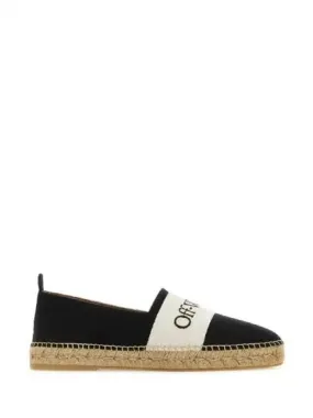 Off White BOOKISH Logo Canvas Espadrilles 271069