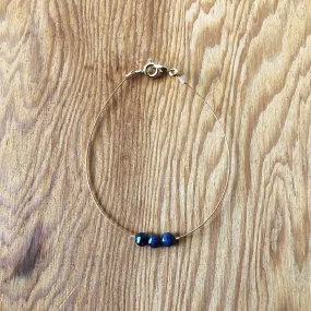 "Bonanza" Sapphire Gemstone Minimalist Bracelet