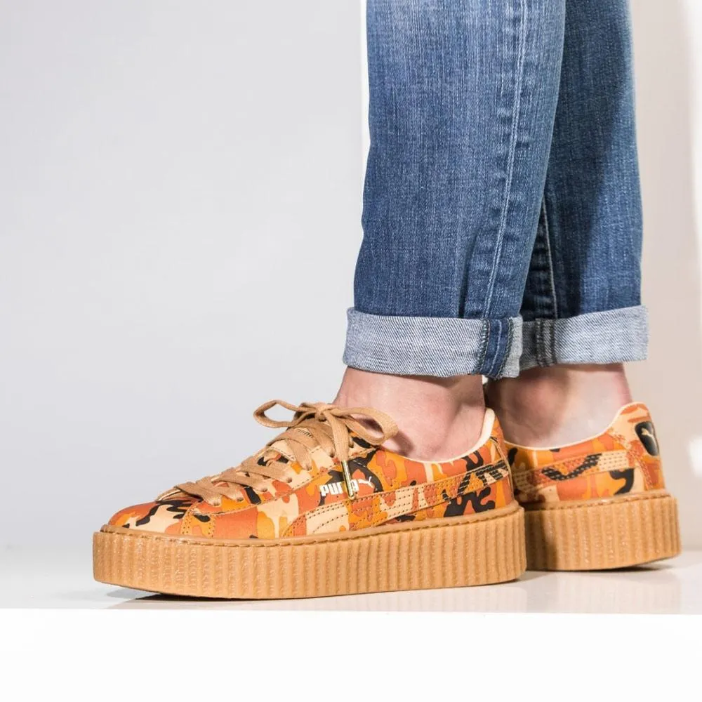 Rihanna x PUMA Suede Creeper Orange Camo