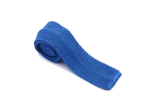 Silk Knit Tie Royal Blue