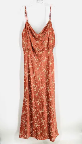 Size 18 Rose/Nude Floral Maxi PLUS Formal