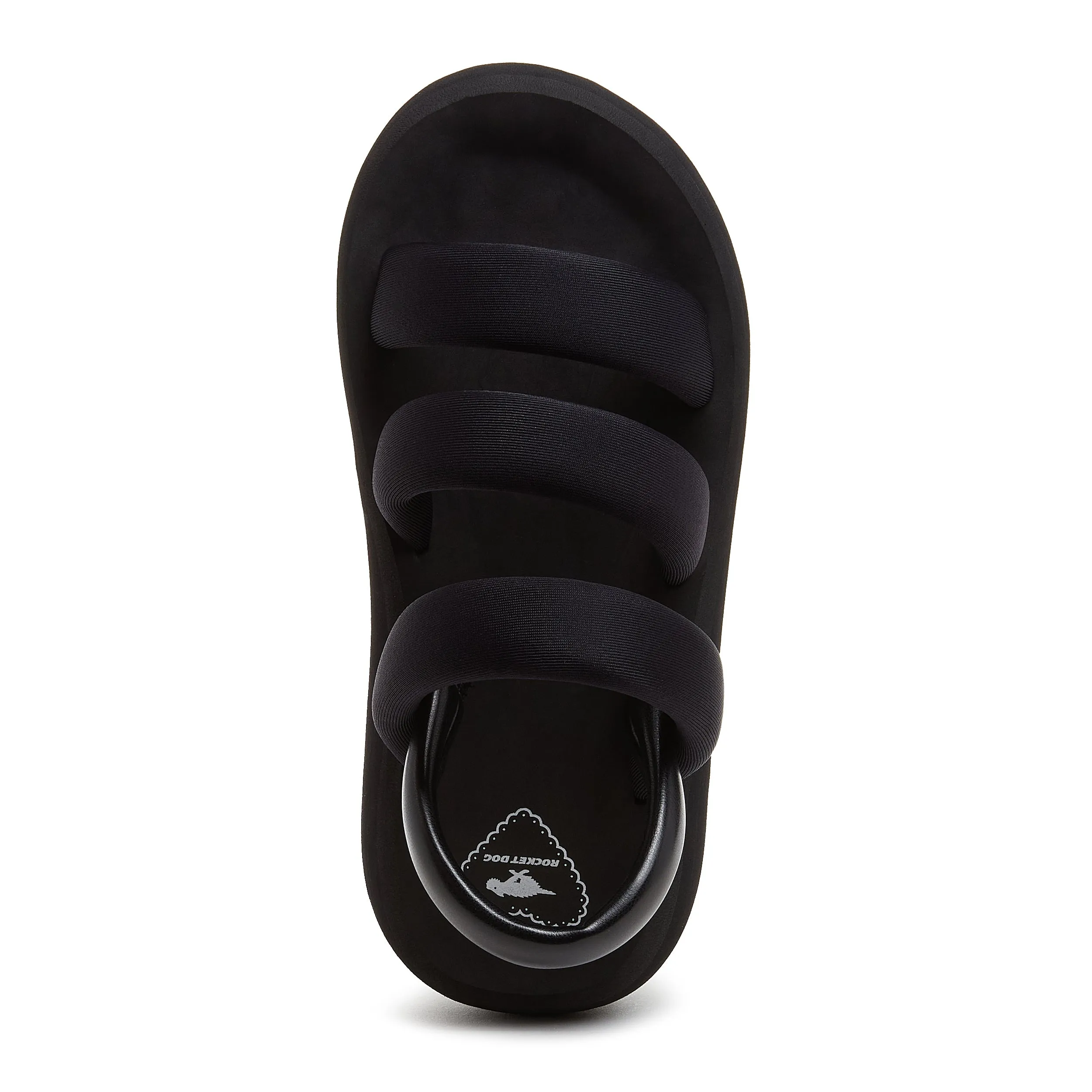 Smile Black Strappy Sandal