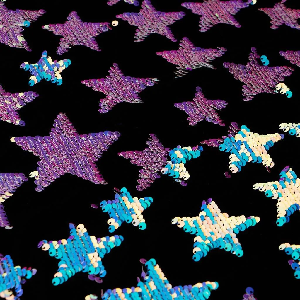 Starlight Stretch Velvet Flip Sequin | Blue Moon Fabrics