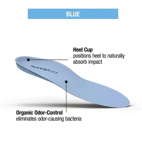 Superfeet Blue All-Purpose Support Medium Arch Insoles