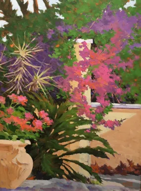 TROPICAL ENTRANCE By William Ternes (1933 – 2014) - Painting of Caribbean Scenery