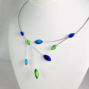 Unique Handmade Czech and German Glass Beads Necklace