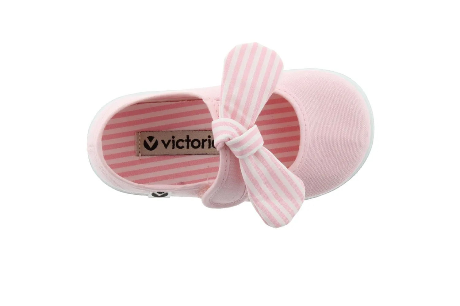 Victoria - Velcro Canvas MaryJane in Rosa